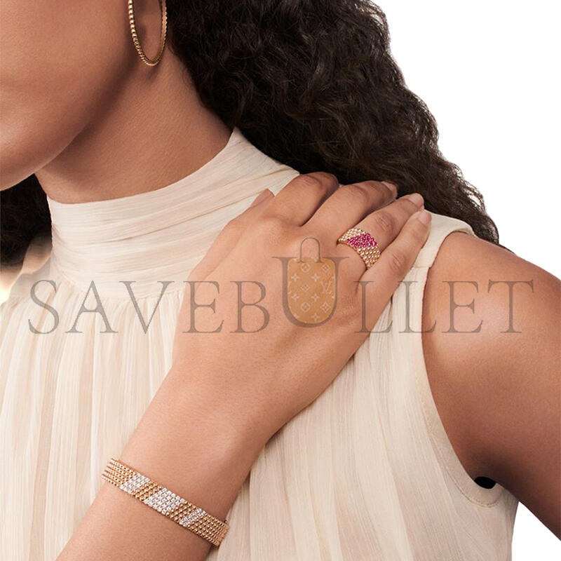 v*n cl**f arpels perlÉe D1am0nds bracelet 5 rows medium model vcarpfyf00